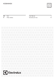 Manual Electrolux KGS6404SX Hob