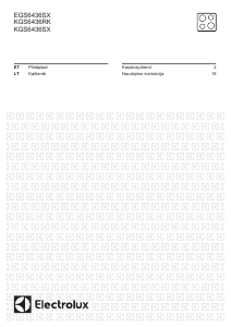 Kasutusjuhend Electrolux KGS6436RK Pliidiplaat