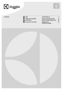 Manual Electrolux KTI6430E Hob