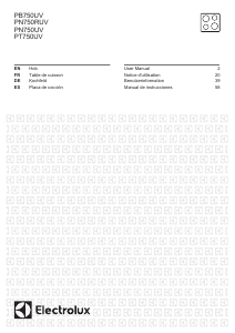 Manual Electrolux PB750UV Hob
