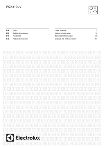 Manual de uso Electrolux PQX310UV Placa