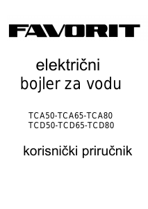 Прирачник Favorit TCD50 Бојлер