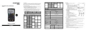 Manual de uso Gadnic MULTI003 Multímetro