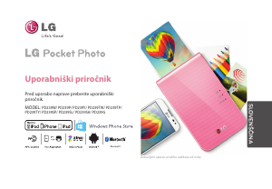 Priročnik LG PD239W Pocket Photo Tiskalnik fotografij