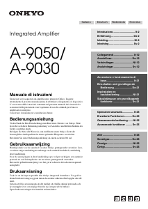 Manuale Onkyo A-9050 Amplificatore