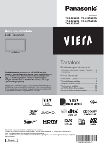 Használati útmutató Panasonic TX-L32S20E Viera LCD-televízió