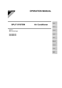 Mode d’emploi Daikin FAQ100BVV1B Climatiseur