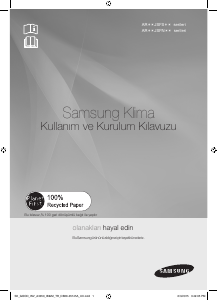 Kullanım kılavuzu Samsung AR18JSFNCWK/SK Klima