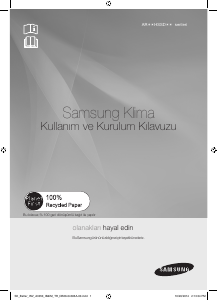 Kullanım kılavuzu Samsung AR09HSSDCWKXSK Klima