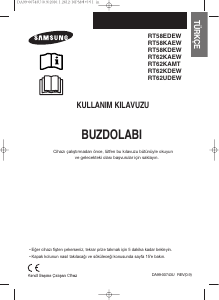 Kullanım kılavuzu Samsung RT62UDEW Donduruculu buzdolabı