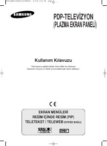 Kullanım kılavuzu Samsung PS-42S4SS Plazma televizyon