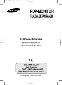 Kullanım kılavuzu Samsung PS-42Q7HG Plazma televizyon