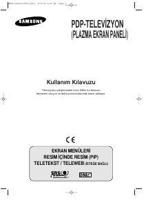 Kullanım kılavuzu Samsung PS-42D4SS Plazma televizyon