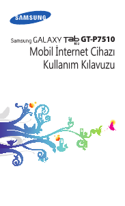 Kullanım kılavuzu Samsung GT-P7510/AM16 Galaxy Tab Tablet