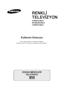 Kullanım kılavuzu Samsung CS-34A11SS Televizyon