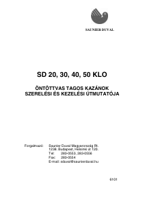 Használati útmutató Saunier Duval SD 40 KLO Kazán
