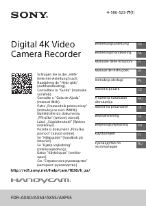 Bedienungsanleitung Sony FDR-AX40 Camcorder