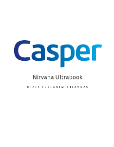 Kullanım kılavuzu Casper Nirvana CBA.3317-8500V Dizüstü bilgisayar