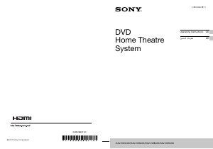Manual Sony DAV-DZ940K Home Theater System