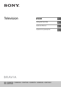 Руководство Sony Bravia KDL-42W800B ЖК телевизор