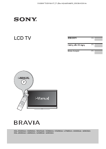 Mode d’emploi Sony Bravia KDL-55W850A Téléviseur LCD