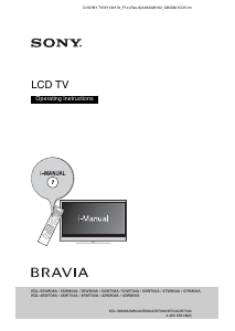 Handleiding Sony Bravia KDL-47W804A LCD televisie