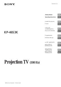 Hướng dẫn sử dụng Sony KP-46S3K Truyền hình