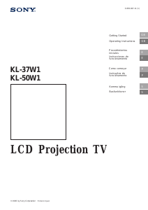 Manual Sony KL-50W1 Televisor