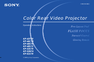 Handleiding Sony KP-61S70 Televisie