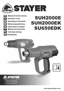 Bedienungsanleitung Stayer SUH 2000 E Heissluftpistole