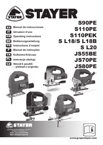 Manual Stayer JS 70 PE Serra de recortes