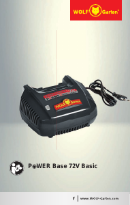 Handleiding Wolf Garten Power Base 72V Basic Batterijlader