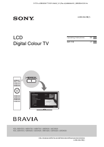 Handleiding Sony Bravia KDL-22CX520 LCD televisie