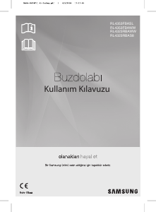Kullanım kılavuzu Samsung RL4323RBAS8 Donduruculu buzdolabı