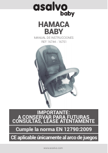 Manual Asalvo 16751 Espreguiçadeira para bebê