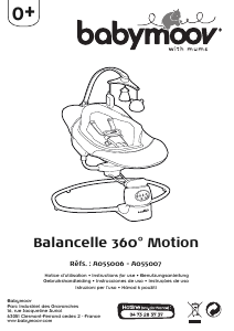 Bedienungsanleitung Babymoov A055006 Balancelle 360 Motion Schaukelwippe