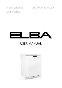 Manual Elba EBDW 1481M WH Dishwasher