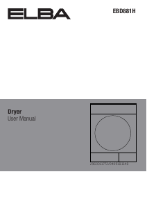 Manual Elba EBD 881 H Dryer