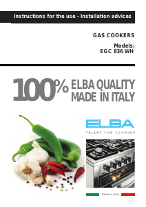 Manual Elba EGC-836 WH Range