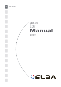 Handleiding Elba WD 7512 VT Was-droog combinatie