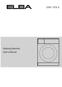 Handleiding Elba EWF 1078 A Wasmachine
