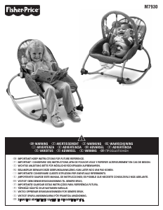Manual Fisher-Price M7930 Espreguiçadeira para bebê