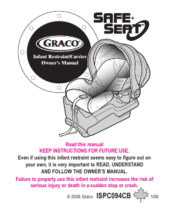 Mode d’emploi Graco Safe Seat Siège bébé