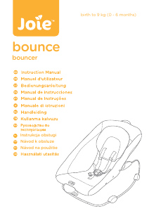 Manual Joie Bounce Espreguiçadeira para bebê