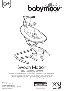 Manual Babymoov A055008 Swoon Motion Espreguiçadeira para bebê
