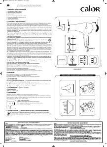 Mode d’emploi Calor CV8652 Infini Pro Elite Sèche-cheveux