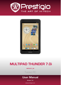 Handleiding Prestigio MultiPad Thunder 7.0i Tablet