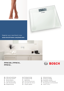 Kullanım kılavuzu Bosch PPW4201 AxxenceStepOn Banyo tartısı