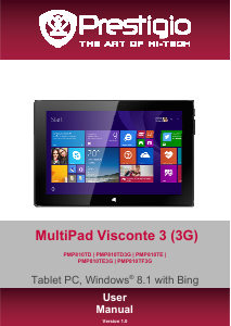 Manual Prestigio MultiPad Visconte 3 3G Tablet