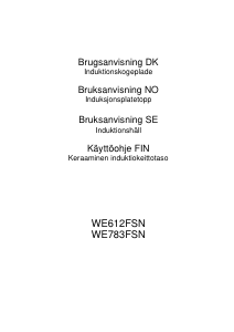 Bruksanvisning Witt WE783FSN Kokeplate